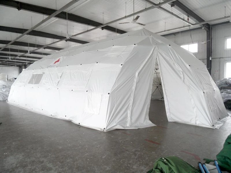 Tente militaire à ossature d'acier